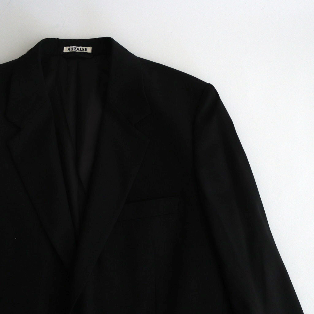 LIGHT WOOL MAX GABARDINE JACKET #TOP BLACK [A24AJ01MG]