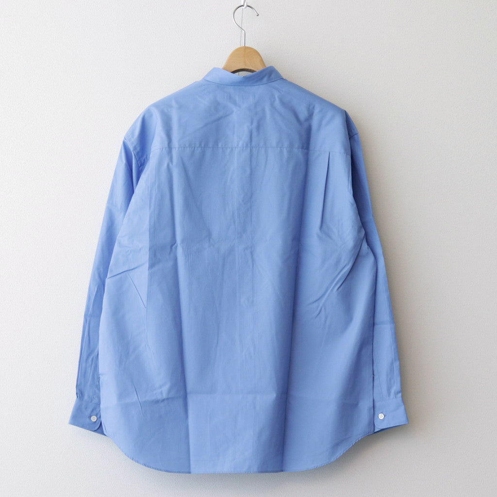 綿ブロード L/S シャツ #SAX [HM-B102-051]