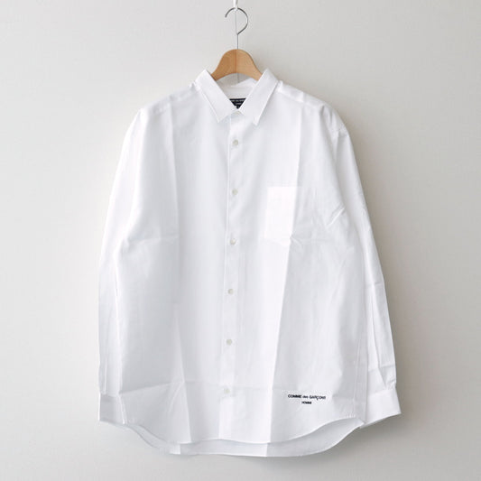 면 브로드 L/S 셔츠 #WHITE [HM-B102-051]