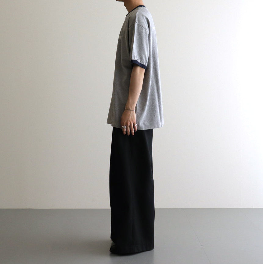 RINGER T-SHIRT NO CREAM NO SUGAR #GRAY?~NAVY [H2401-CS029-2]