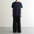 RINGER T-SHIRT LIFE IS A DRAMA #NAVY?~NAVY [H2401-CS029-3]