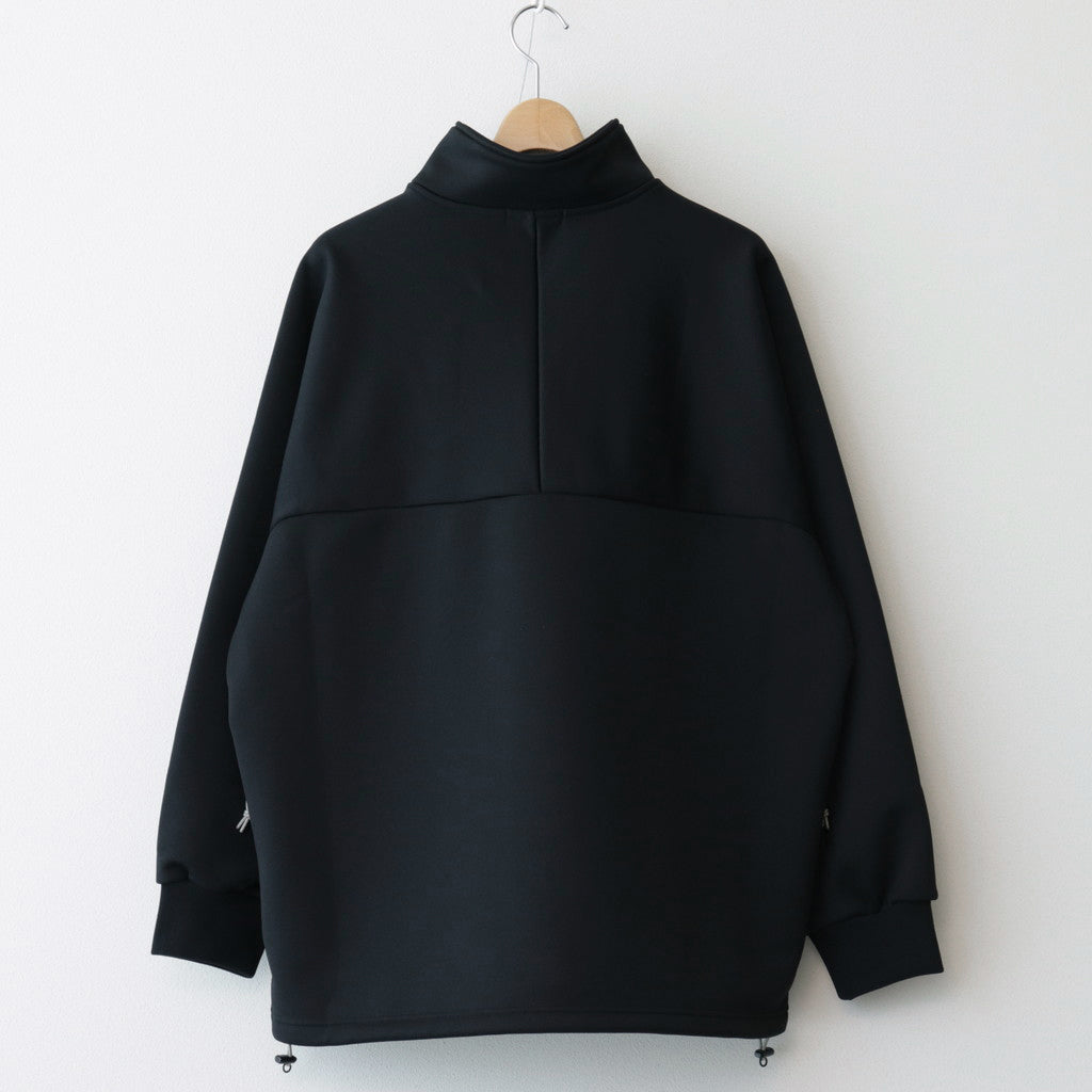 Ester fleece half zip pullover #BLACK [HM-T008-051]
