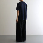 RINGER T-SHIRT LIFE IS A DRAMA #NAVY?~NAVY [H2401-CS029-3]