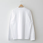 Cotton jersey product print L/ST shirt #WHITE [HM-T102-051]