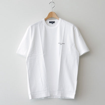 Cotton jersey product print S/ST shirt #WHITE [HM-T101-051]