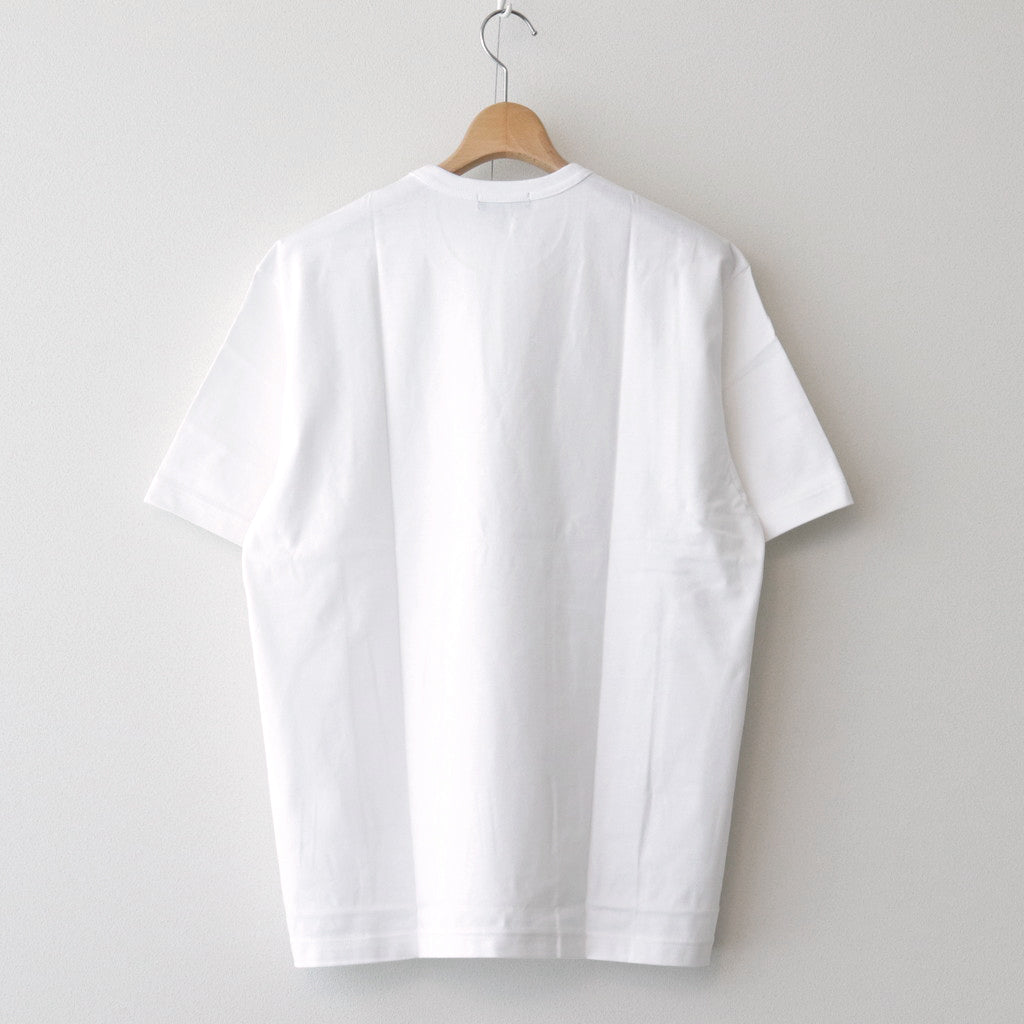 Cotton jersey product print S/ST shirt #WHITE [HM-T101-051]