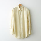 HARD TWIST FINX ORGANDY  SHIRT #LIGHT YELLOW CHAMBRAY [A24SS03VO]