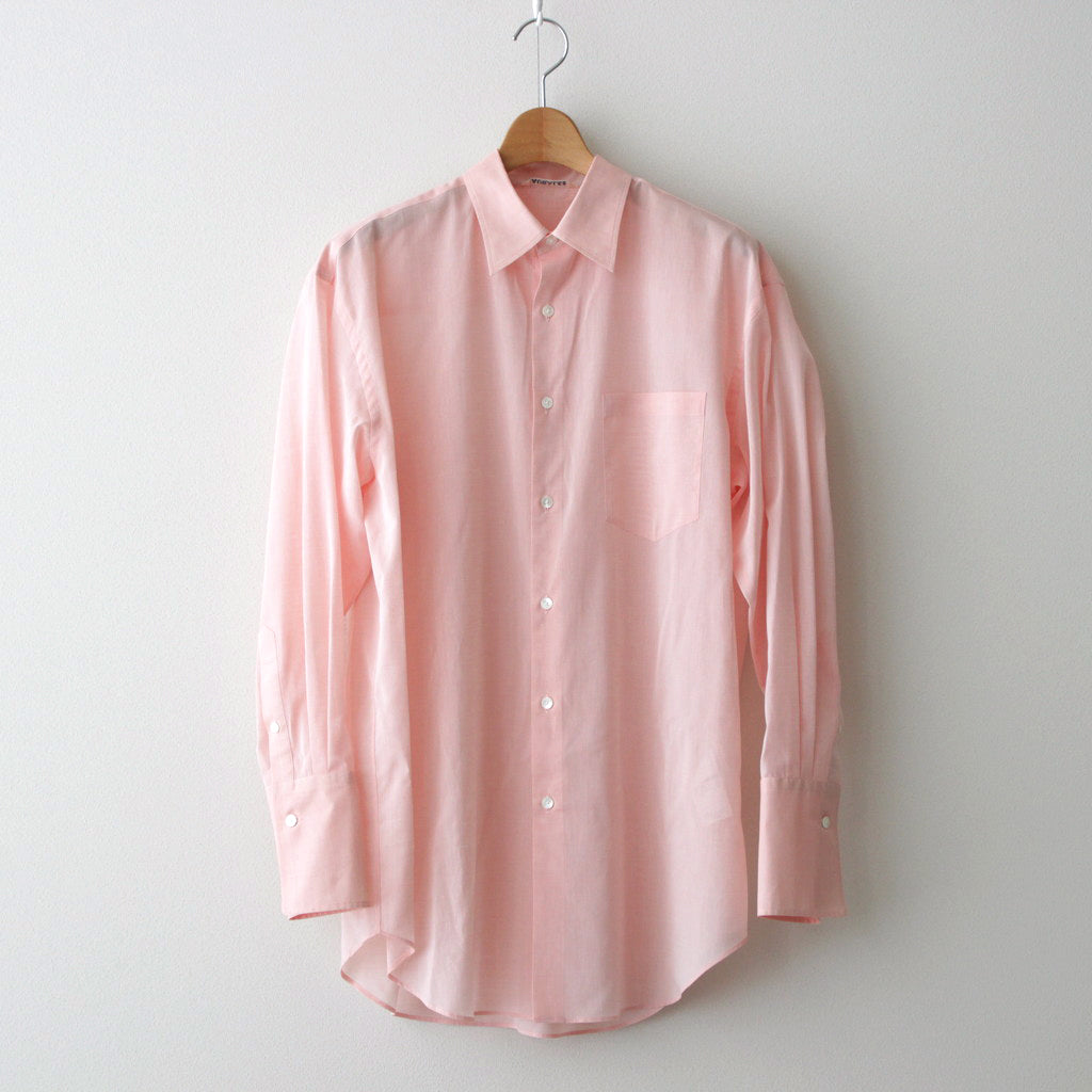 HARD TWIST FINX ORGANDY  SHIRT #LIGHT PINK CHAMBRAY [A24SS03VO]