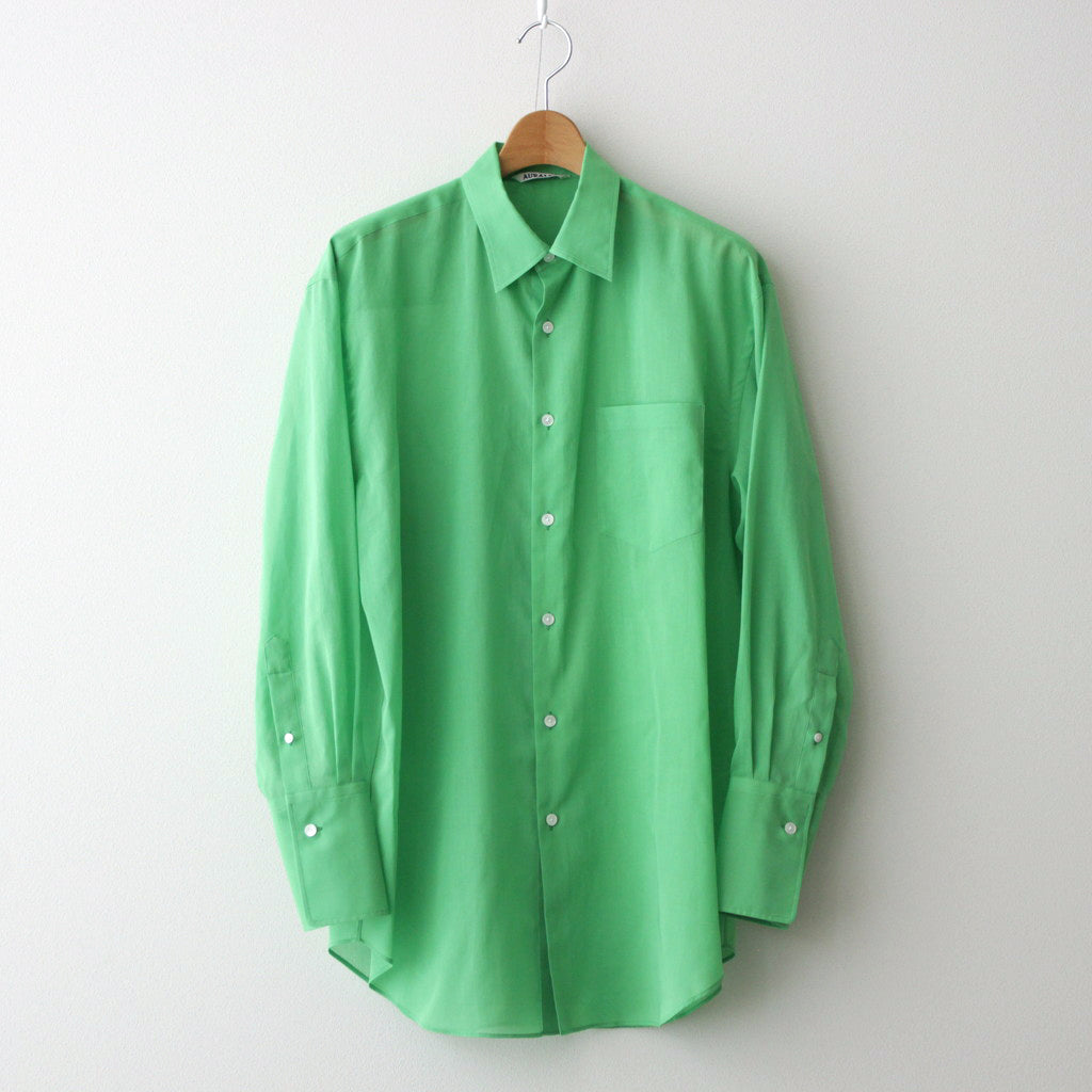 HARD TWIST FINX ORGANDY  SHIRT #GREEN [A24SS03VO]
