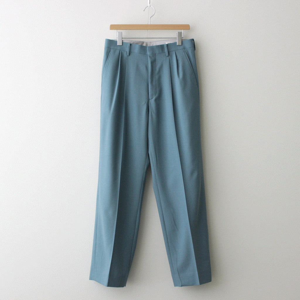 HARD TWIST WOOL DOBBY SLACKS #BLUE GRAY [A24SP02KW]
