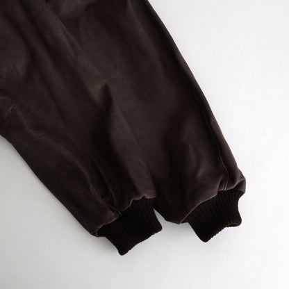 HEAVY LAMB LEATHER ZIP BLOUSON #DARK BROWN [A24AB01LA]