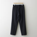 HARD TWIST WOOL DOBBY SLACKS #DARK NAVY [A24SP02KW]