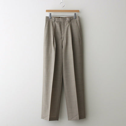 SUPER FINE TROPICAL WOOL SLACKS #TOP GRAY BEIGE [A24SP06WT]