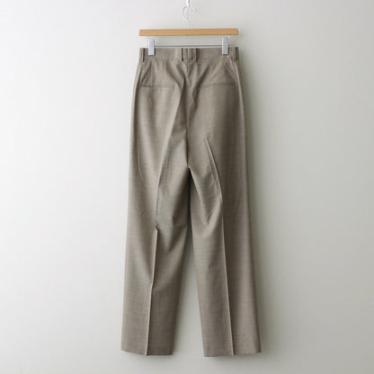 SUPER FINE TROPICAL WOOL SLACKS #TOP GRAY BEIGE [A24SP06WT]