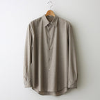 SUPER FINE TROPICAL WOOL SHIRT #TOP GRAY BEIGE [A24SS03WT]