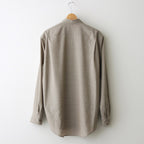 SUPER FINE TROPICAL WOOL SHIRT #TOP GRAY BEIGE [A24SS03WT]