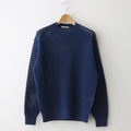 COTTON LILY-YARN MESH KNIT P/O #BLUE [A24SP01LM]