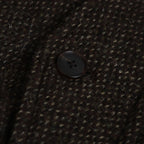 LAMA SHETLAND WOOL TWEED ZIP BLOUSON #BROWN TWEED [A24AB03LS]