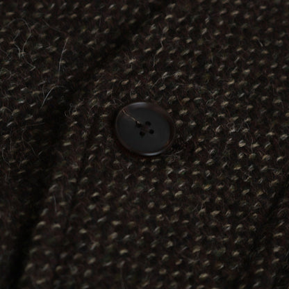 LAMA SHETLAND WOOL TWEED ZIP BLOUSON #BROWN TWEED [A24AB03LS]