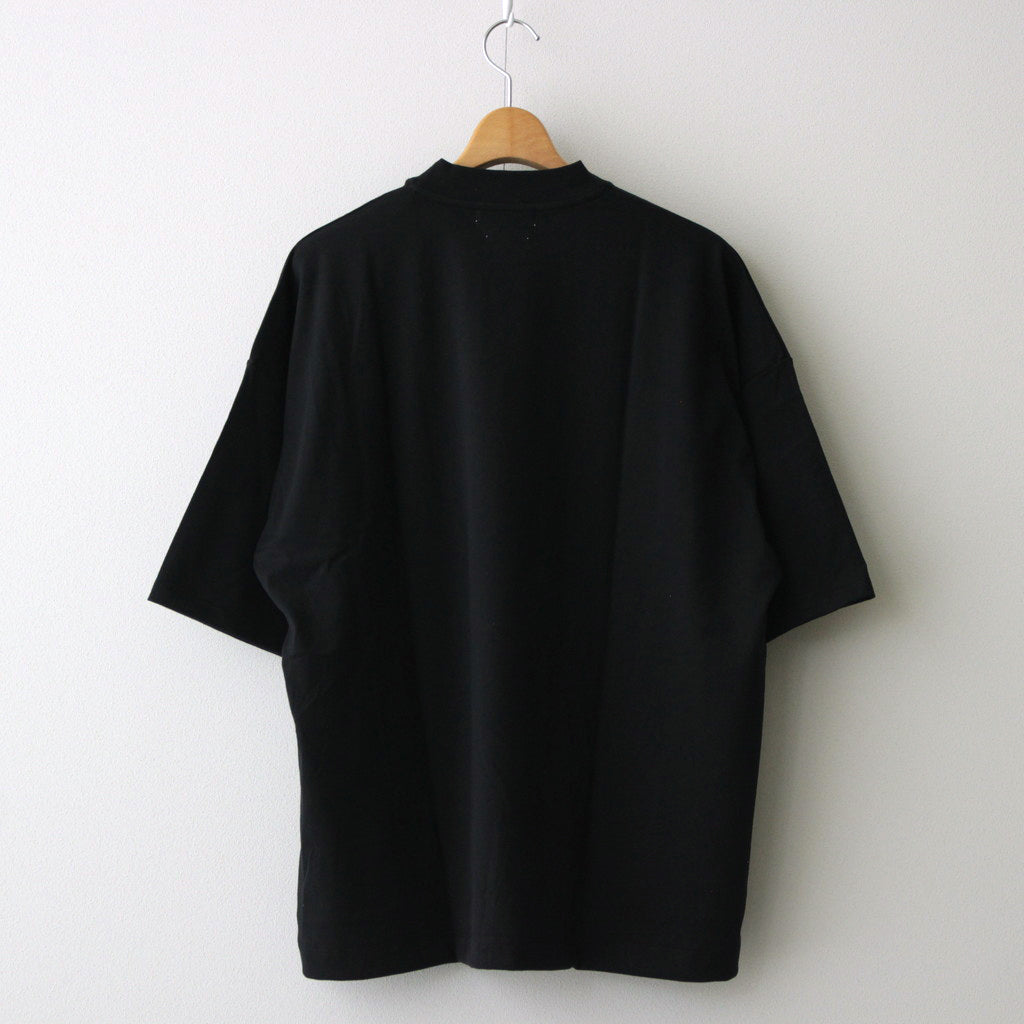 DROP SHOLDER T-SHIRT #BLACK [YK24SS0703CS]