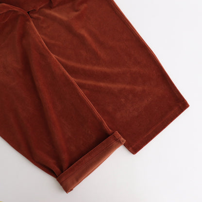 Compact Velour Easy Pants #BRICK [GM243-70292]