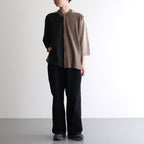 オープンフロントニットTシャツ #MULTI [02S21]