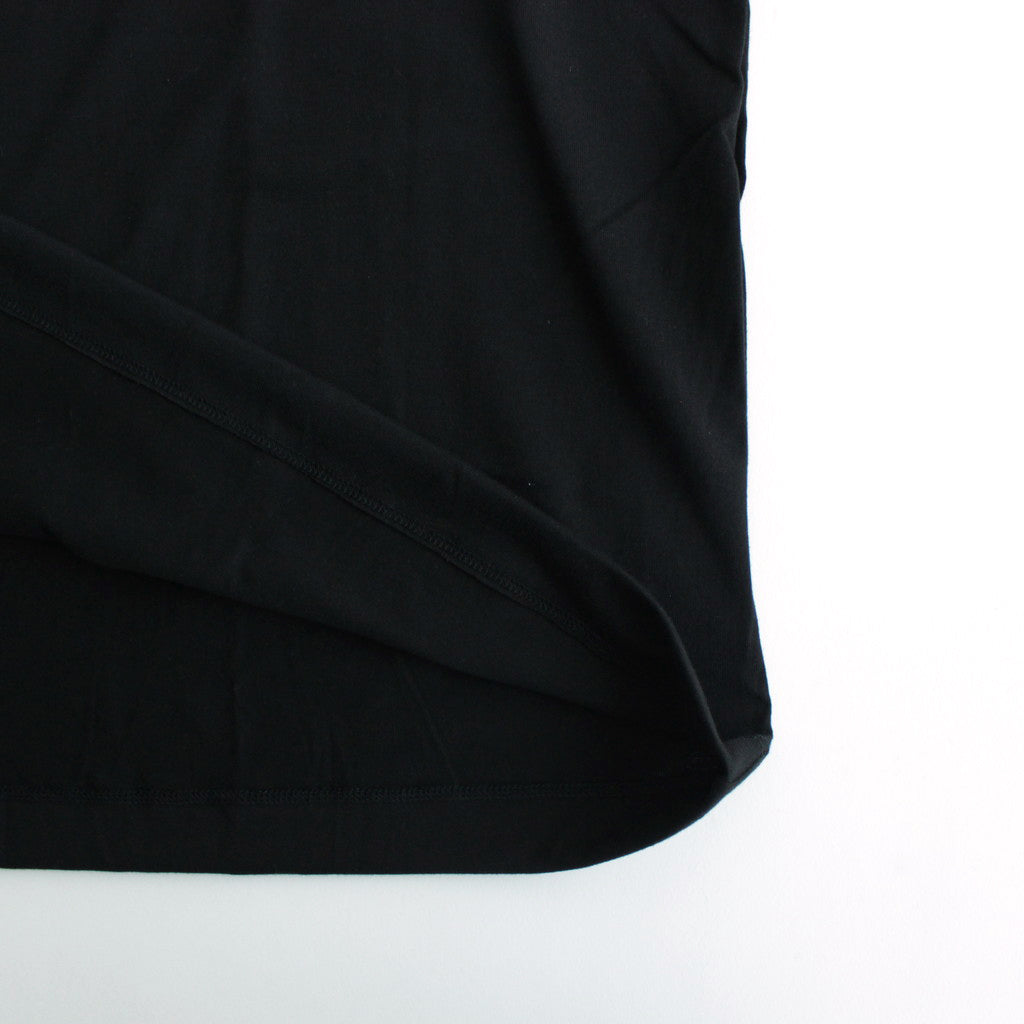 DROP SHOLDER T-SHIRT #BLACK [YK24SS0703CS]