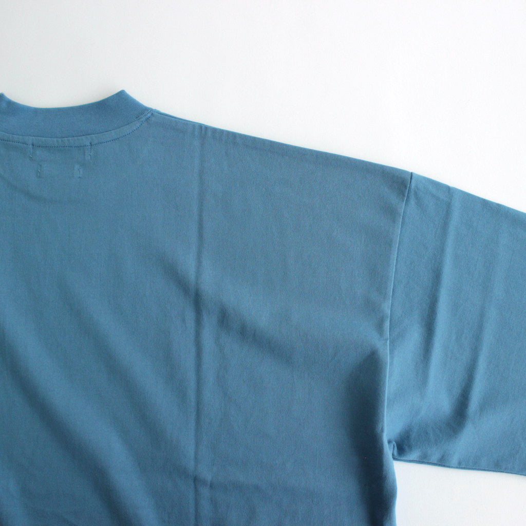 DROP SHOLDER T-SHIRT #COBALT BLUE [YK24SS0703CS]