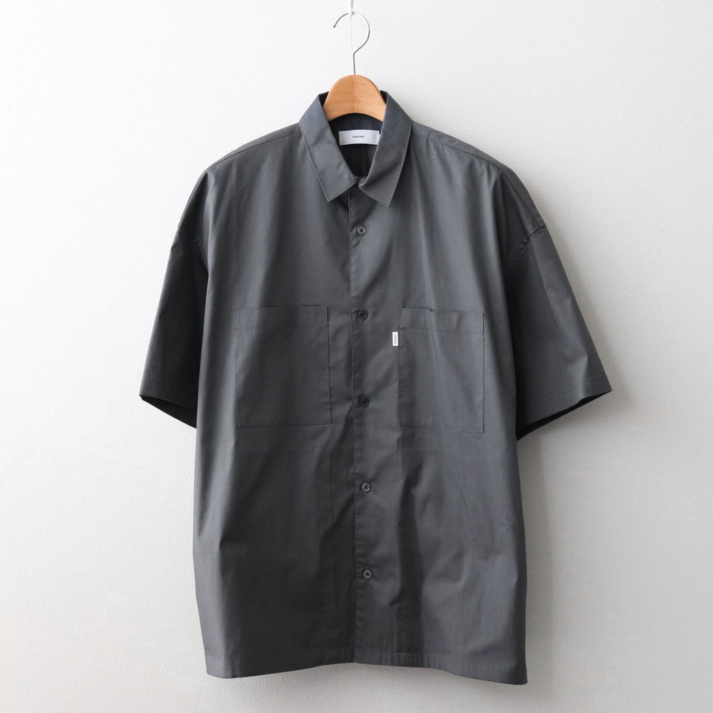 Solotex Twill S/S Oversized Box Shirt #C.GRAY [GM241-50291B]