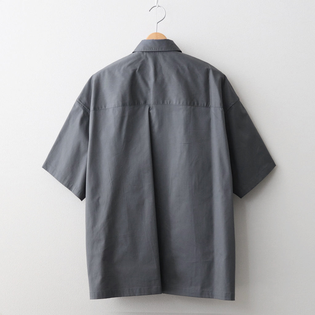 Solotex Twill S/S Oversized Box Shirt #C.GRAY [GM241-50291B]