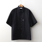 Solotex Twill S/S Oversized Box Shirt #BLACK [GM241-50291B]