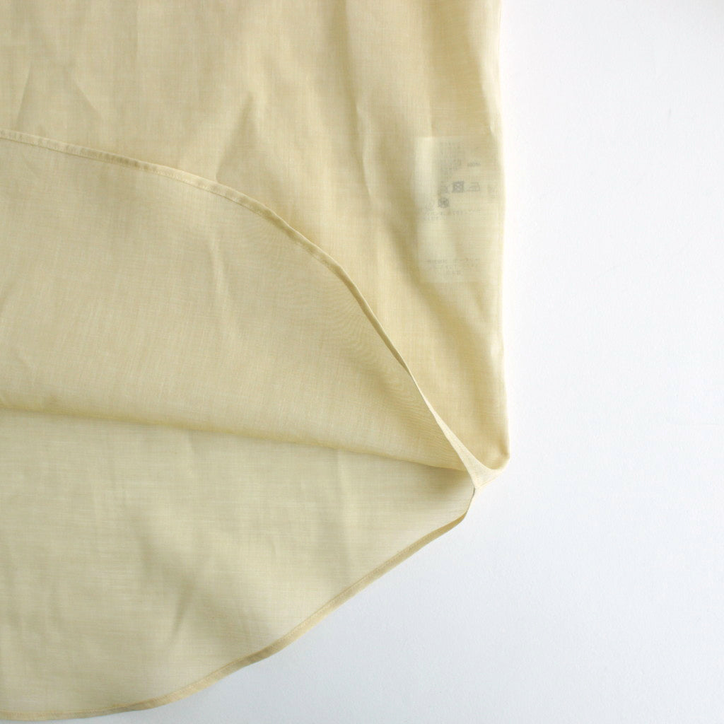 HARD TWIST FINX ORGANDY  SHIRT #LIGHT YELLOW CHAMBRAY [A24SS03VO]