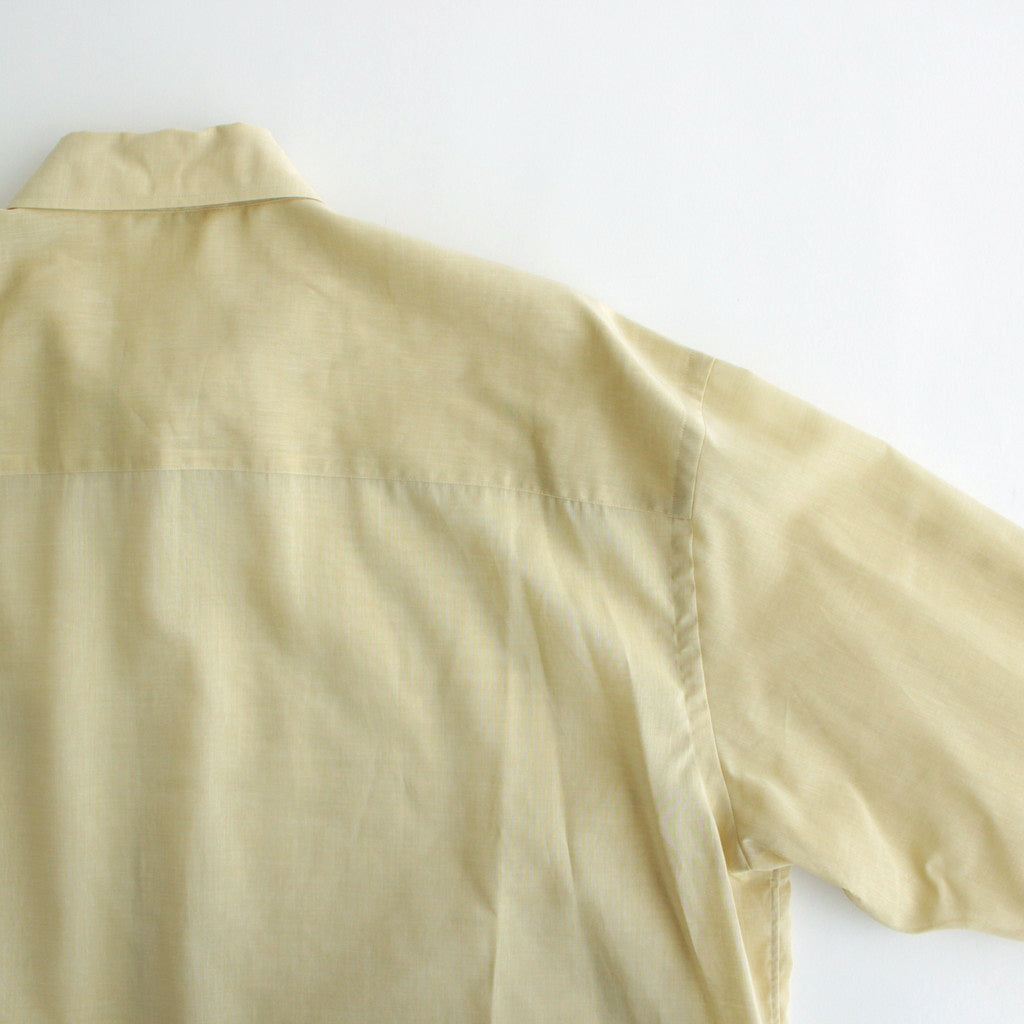 HARD TWIST FINX ORGANDY  SHIRT #LIGHT YELLOW CHAMBRAY [A24SS03VO]