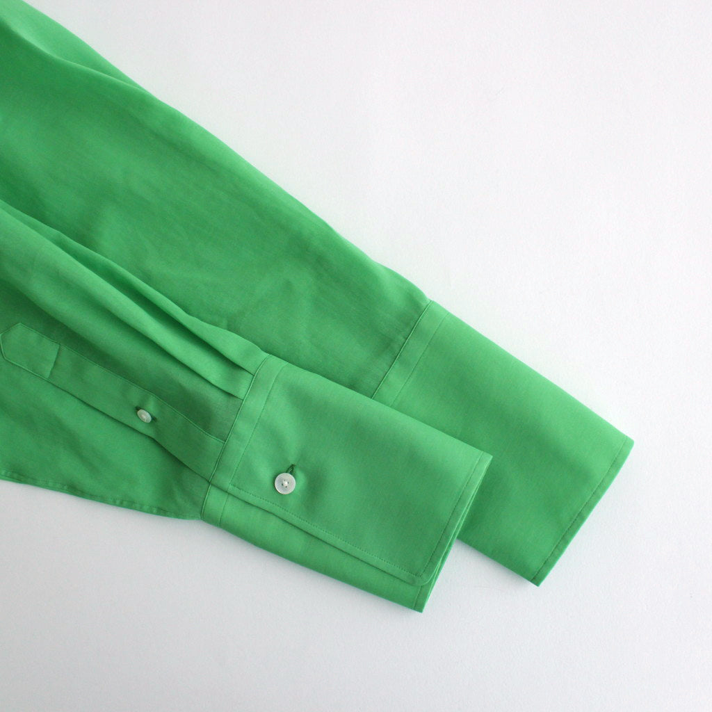 HARD TWIST FINX ORGANDY  SHIRT #GREEN [A24SS03VO]