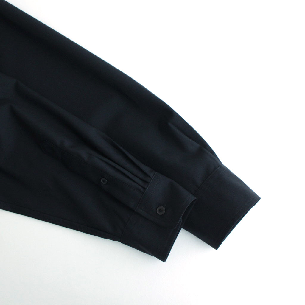 SUPER FINE TROPICAL WOOL SHIRT #DARK NAVY [A24SS03WT]