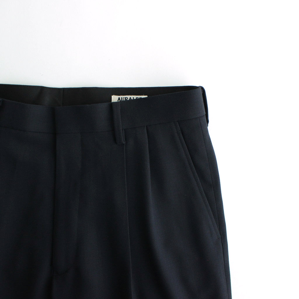 HARD TWIST WOOL DOBBY SLACKS #DARK NAVY [A24SP02KW]