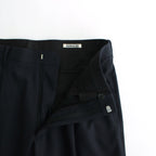 HARD TWIST WOOL DOBBY SLACKS #DARK NAVY [A24SP02KW]