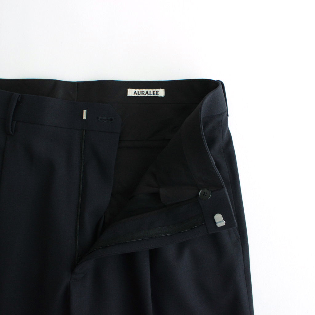 HARD TWIST WOOL DOBBY SLACKS #DARK NAVY [A24SP02KW]