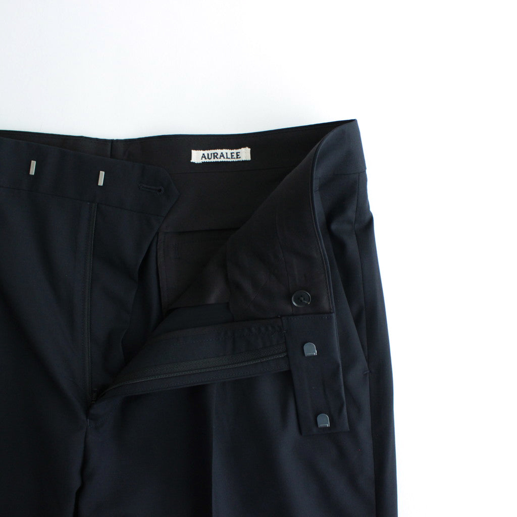 SUPER FINE TROPICAL WOOL SLACKS #DARK NAVY [A24SP04WT]