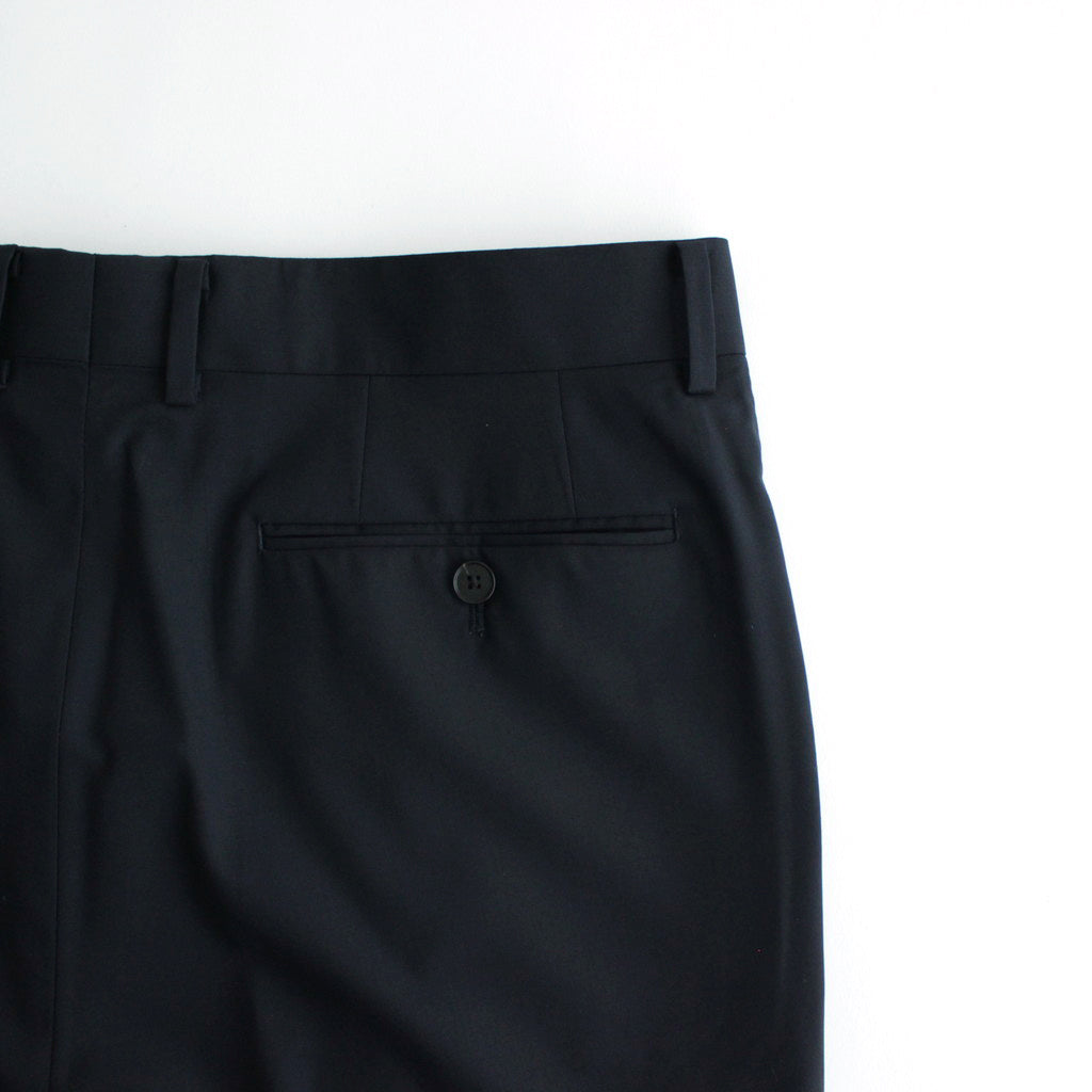 SUPER FINE TROPICAL WOOL SLACKS #DARK NAVY [A24SP04WT]