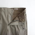 SUPER FINE TROPICAL WOOL SLACKS #TOP GRAY BEIGE [A24SP04WT]
