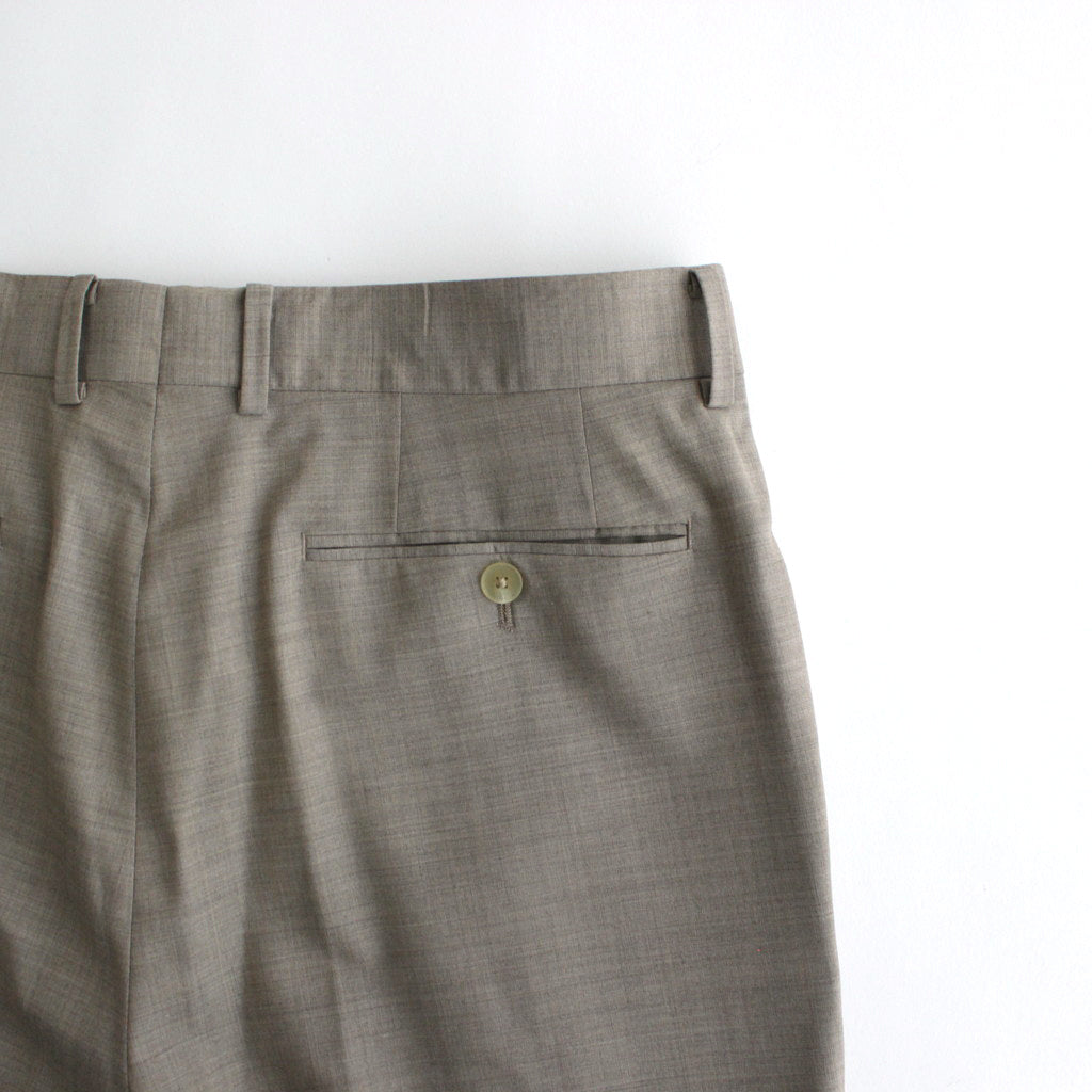 SUPER FINE TROPICAL WOOL SLACKS #TOP GRAY BEIGE [A24SP04WT]