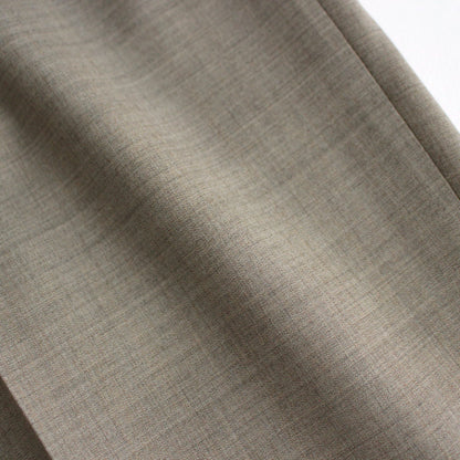 SUPER FINE TROPICAL WOOL SLACKS #TOP GRAY BEIGE [A24SP06WT]