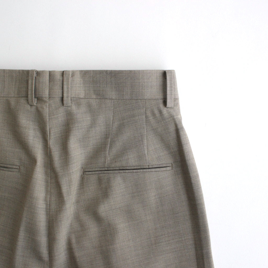 SUPER FINE TROPICAL WOOL SLACKS #TOP GRAY BEIGE [A24SP06WT]