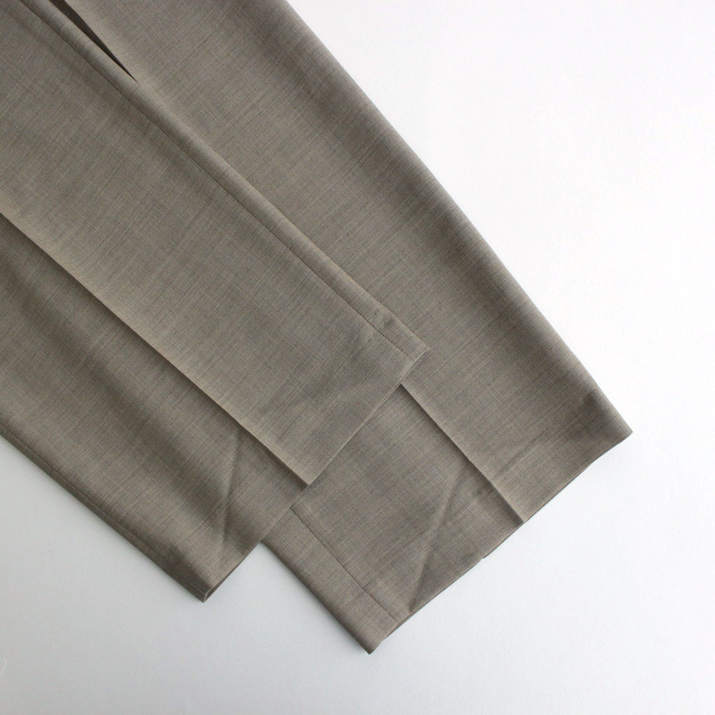 SUPER FINE TROPICAL WOOL SLACKS #TOP GRAY BEIGE [A24SP06WT]