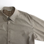 SUPER FINE TROPICAL WOOL SHIRT #TOP GRAY BEIGE [A24SS03WT]