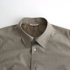 SUPER FINE TROPICAL WOOL SHIRT #TOP GRAY BEIGE [A24SS03WT]