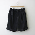 BELTED WIDE LEG SHORTS #BLACK [YK24SS0650P]