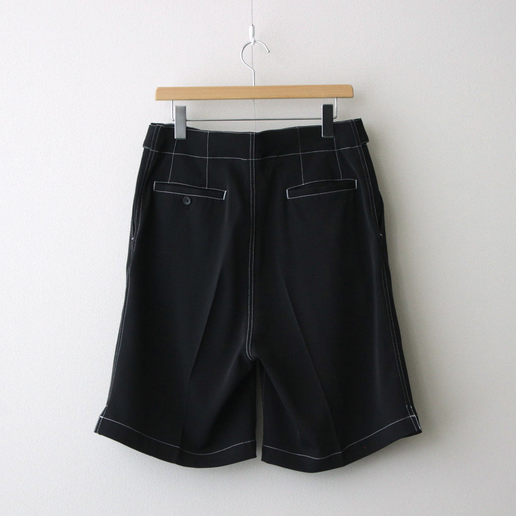 BELTED WIDE LEG SHORTS #BLACK [YK24SS0650P]
