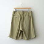 BELTED WIDE LEG SHORTS #SAND YELLOW [YK24SS0650P]